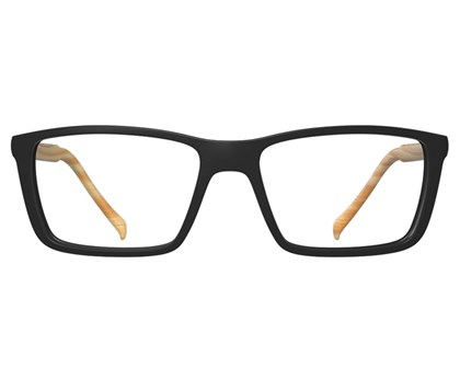 Óculos de Grau HB Switch Clip On Matte Black Wood/ Polarized Gray
