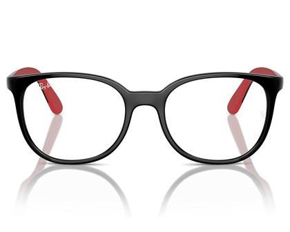 Óculos de Grau Infantil Ray Ban Black On Red RY1631 3928-45