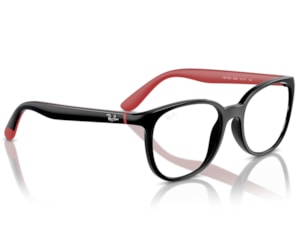 Óculos de Grau Infantil Ray Ban Black On Red RY1631 3928-45