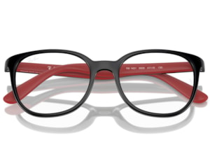 Óculos de Grau Infantil Ray Ban Black On Red RY1631 3928-45