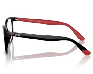 Óculos de Grau Infantil Ray Ban Black On Red RY1631 3928-45