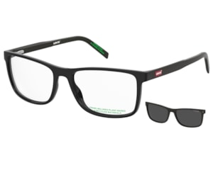 Óculos de Grau Levis Clip On Preto Polarizado LV5090C 807-56