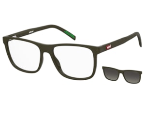 Óculos de Grau Levis Clip On Verde Fosco Polarizado LV5084C 1ED-54