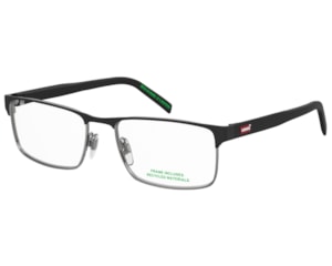 Óculos de Grau Levis Intemporal Preto Fosco LV5092 TI7-56