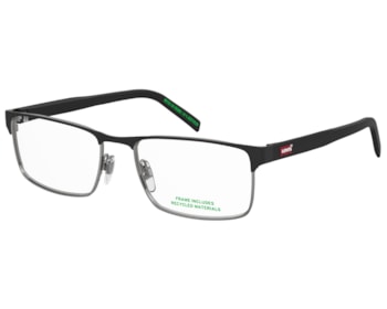 Óculos de Grau Levis Intemporal Preto Fosco LV5092 TI7-56
