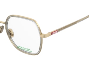  Óculos de Grau Levis Seasonal Dourado LV1109 2F7-53