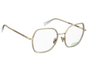  Óculos de Grau Levis Seasonal Dourado LV1109 2F7-53