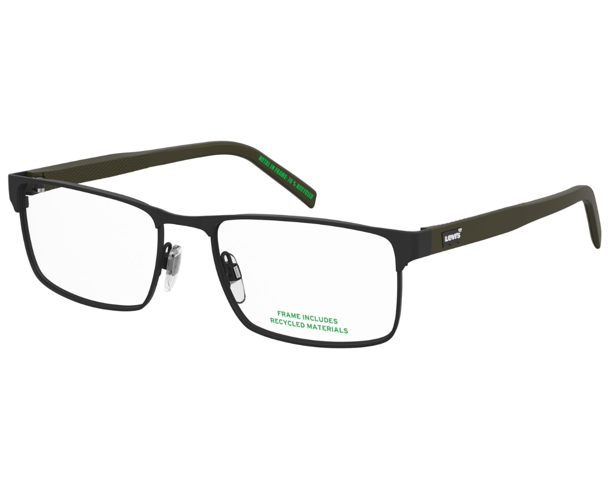 Óculos de Grau Levis Timeless Preto Fosco LV5092 003-56