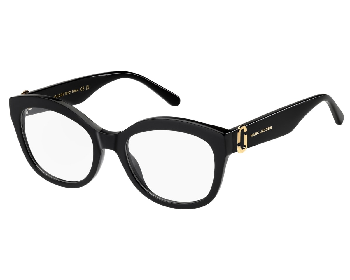 Óculos de Grau Marc Jacobs Contemporary Preto Brilho MARC892 807-53