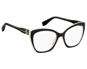 Óculos de Grau Marc Jacobs Contemporary Preto e Branco MARC857 80S-53