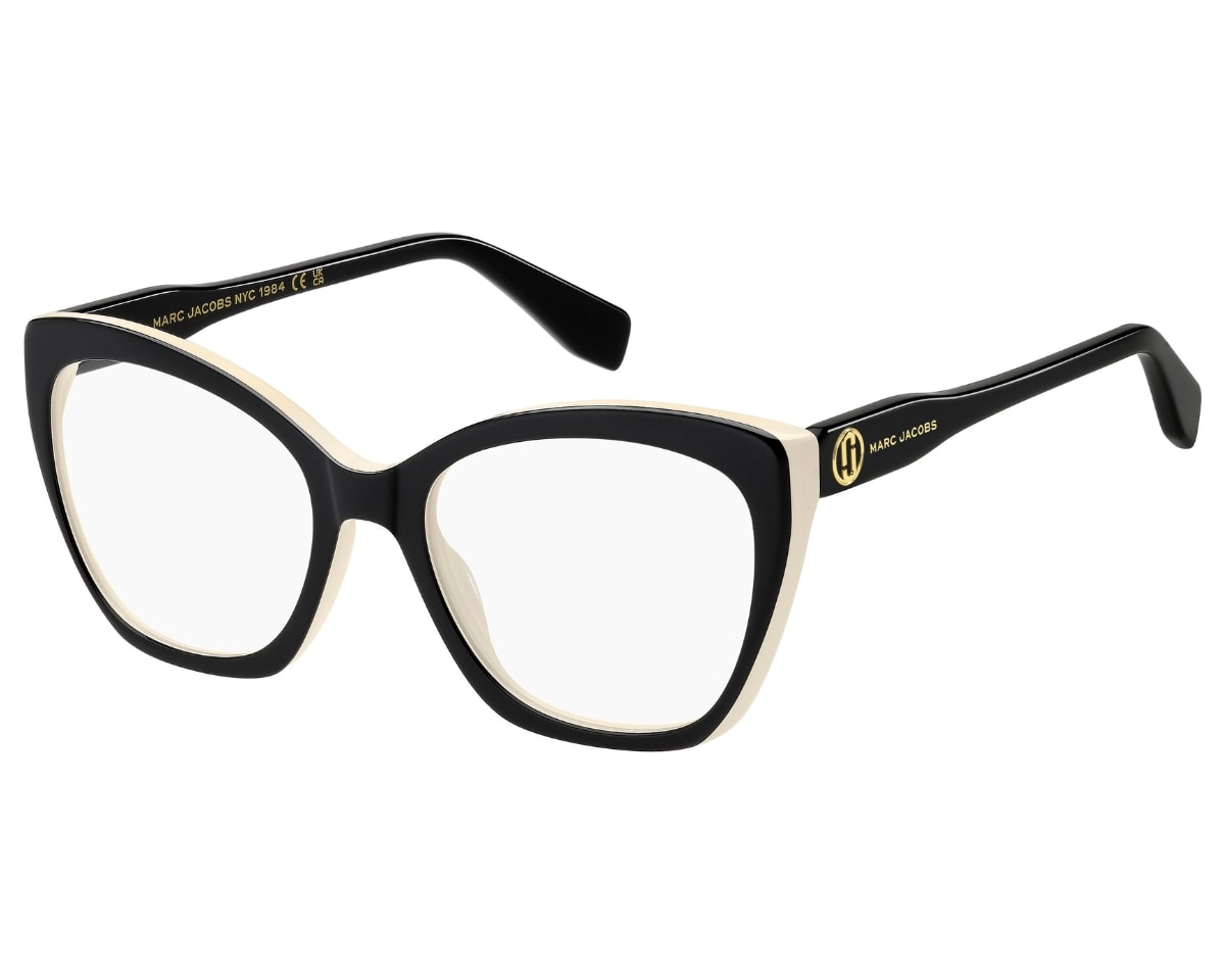 Óculos de Grau Marc Jacobs Contemporary Preto e Branco MARC857 80S-53