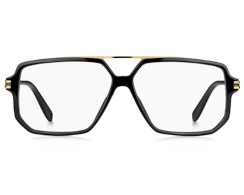 Óculos de Grau Marc Jacobs Preto Brilho MARC417 807-58