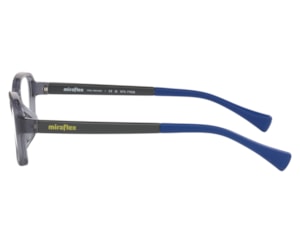 Óculos de Grau Miraflex Infantil Lifestyle Cinza Translúcido MF4037 N372-47