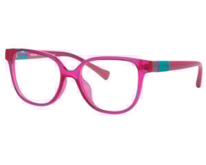 Óculos de Grau Miraflex Infantil Lifestyle Rosa Translúcido MF4023 N178-50
