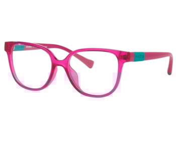 Óculos de Grau Miraflex Infantil Lifestyle Rosa Translúcido MF4023 N178-50