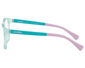 Óculos de Grau Miraflex Infantil Lifestyle Turquesa Translúcido MF4034 N367-48