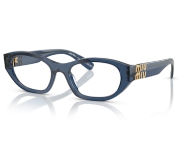Óculos de Grau Miu Miu Main Collection Azul MU03WV 08Q1O1-53
