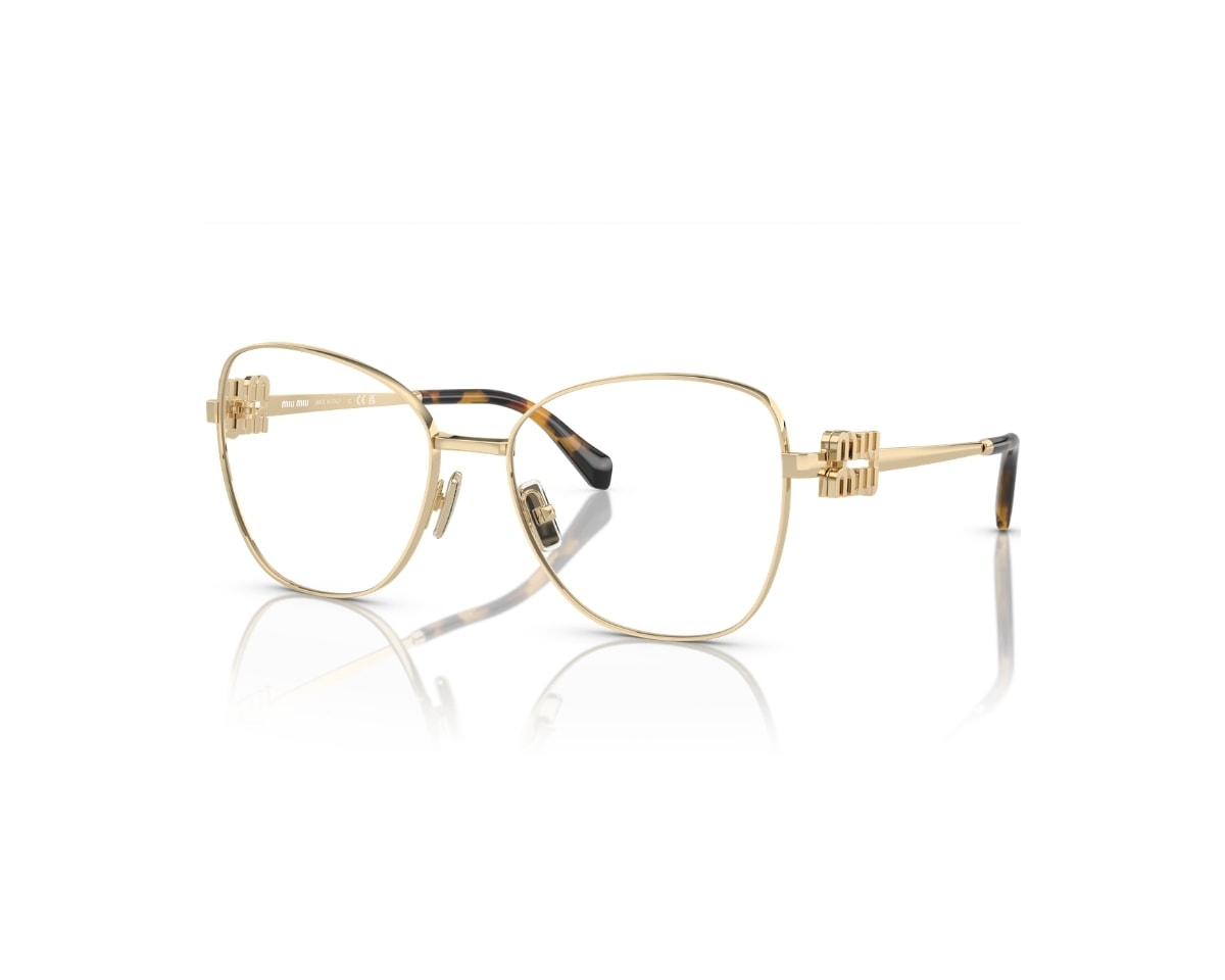 Óculos de Grau Miu Miu Main Collection Dourado MU50XV ZVN1O1-56