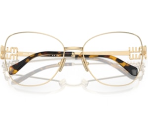 Óculos de Grau Miu Miu Main Collection Dourado MU50XV ZVN1O1-56