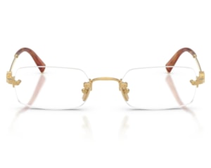 Óculos de Grau Miu Miu Main Collection Dourado MU50YV 5AK1O1-52