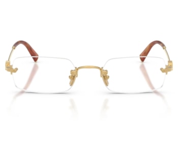 Óculos de Grau Miu Miu Main Collection Dourado MU50YV 5AK1O1-52