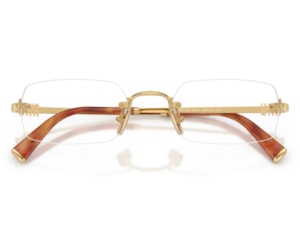 Óculos de Grau Miu Miu Main Collection Dourado MU50YV 5AK1O1-52