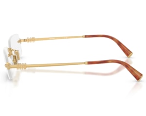 Óculos de Grau Miu Miu Main Collection Dourado MU50YV 5AK1O1-52