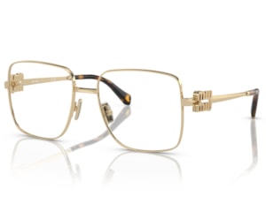 Óculos de Grau Miu Miu Main Collection Dourado MU51XV ZVN1O1-54