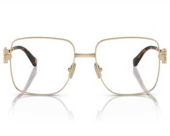 Óculos de Grau Miu Miu Main Collection Dourado MU51XV ZVN1O1-54