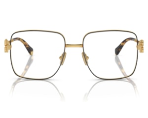 Óculos de Grau Miu Miu Main Collection Dourado Preto MU51XV KUI1O1-54