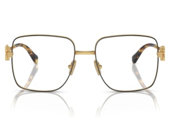 Óculos de Grau Miu Miu Main Collection Dourado Preto MU51XV KUI1O1-54