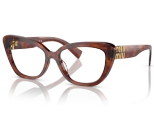 Óculos de Grau Miu Miu Main Collection Marrrom MU05VV 11Q1O1-55