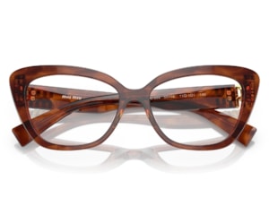 Óculos de Grau Miu Miu Main Collection Marrrom MU05VV 11Q1O1-55