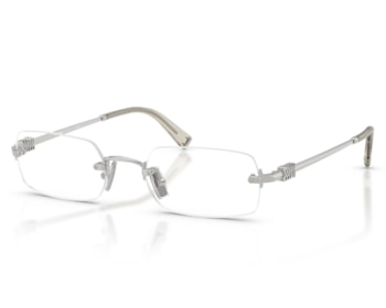 Óculos de Grau Miu Miu Main Collection Prata MU50YV 1BC1O1-52