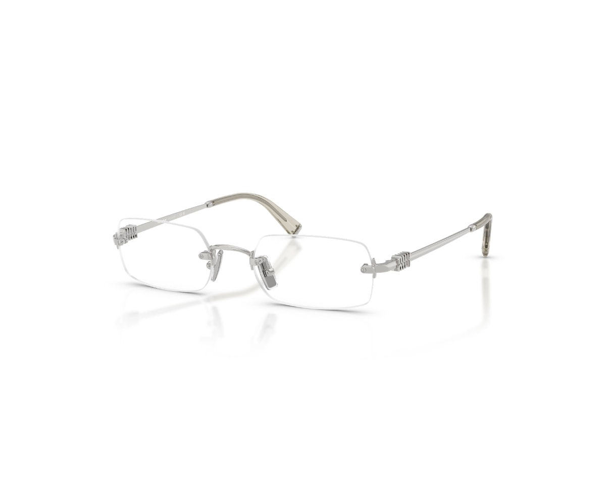 Óculos de Grau Miu Miu Main Collection Prata MU50YV 1BC1O1-52