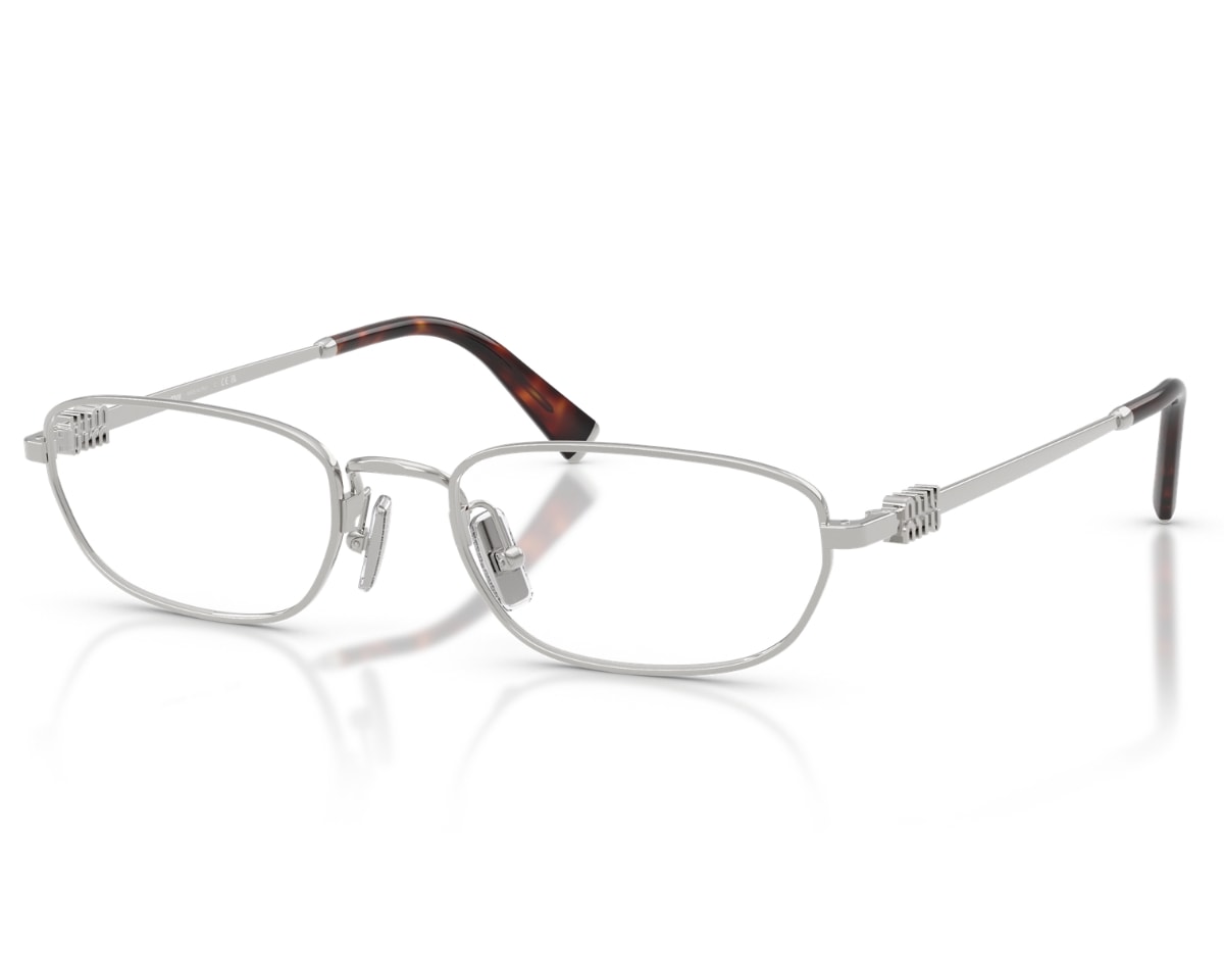 Óculos de Grau Miu Miu Main Collection Prata MU52ZV 1BC1O1-53