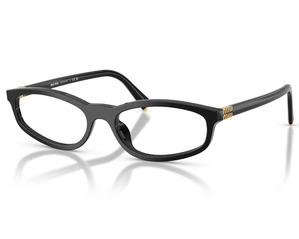 Óculos de Grau Miu Miu Main Collection Preto MU01ZV 16K1O1-54