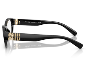 Óculos de Grau Miu Miu Main Collection Preto MU03WV 16K1O1-53