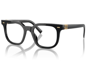 Óculos de Grau Miu Miu Main Colletion Preto MU06XV 16K1O1-49