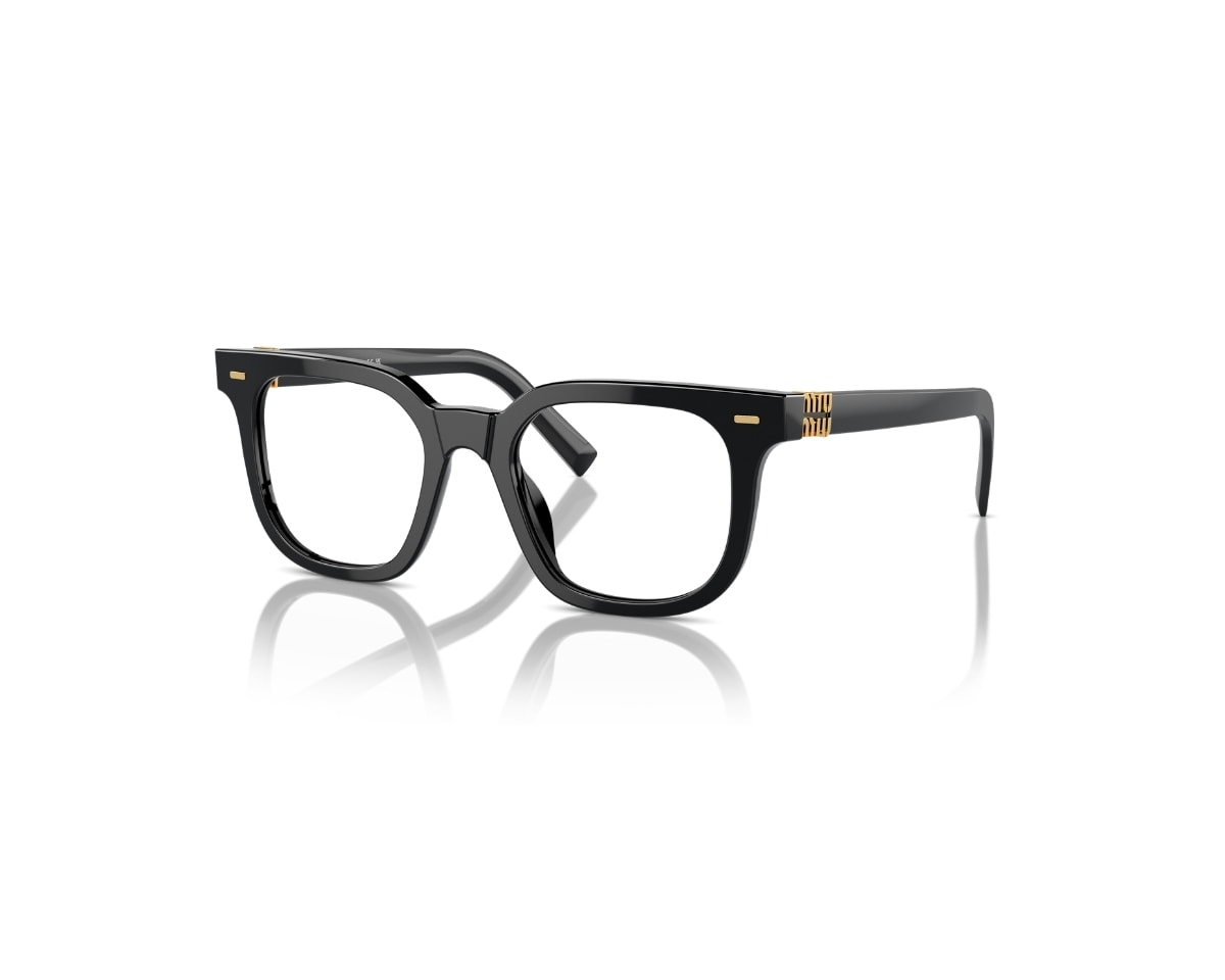 Óculos de Grau Miu Miu Main Colletion Preto MU06XV 16K1O1-49