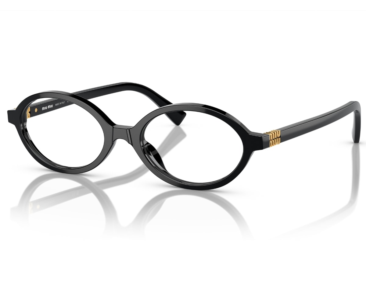 Óculos de Grau Miu Miu Preto MU01XV 1AB1O1-50