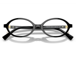 Óculos de Grau Miu Miu Preto MU01XV 1AB1O1-50