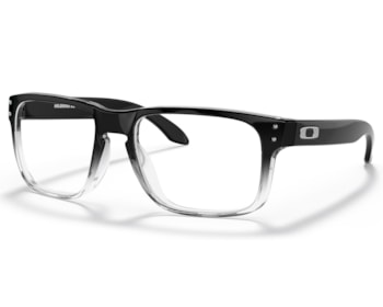 Óculos de Grau Oakley Holbrook Polished Black Clear Fade OX8156 06-56