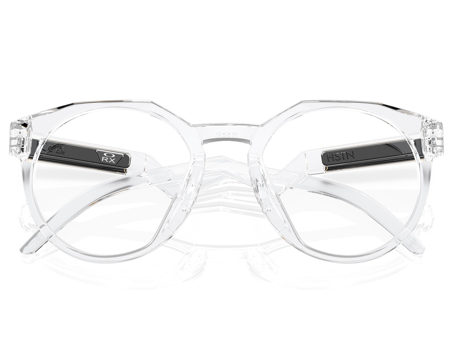 Óculos de Grau Oakley HSTN RX Polished Clear OX8139 05 50 Óculos de Grau Oakley HSTN RX Polished Clear OX8139 05 50