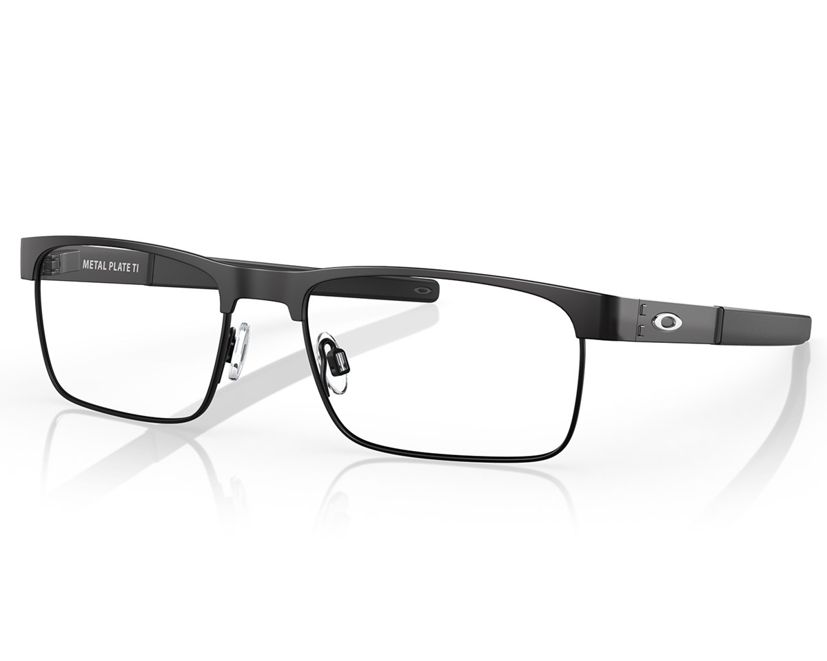 Óculos de Grau Oakley Metal Plate Titânio Satin Black