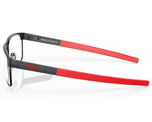 Óculos de Grau Oakley Metal Plate Titânio Satin Light Steel
