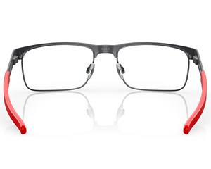 Óculos de Grau Oakley Metal Plate Titânio Satin Light Steel