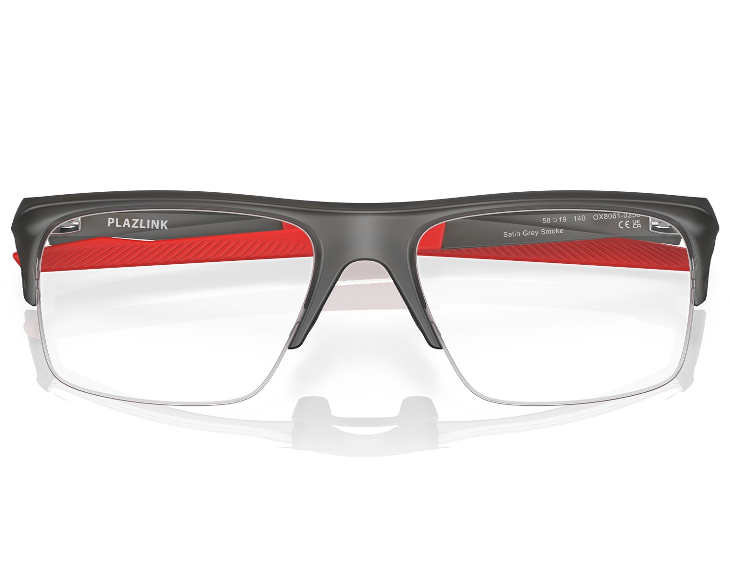 Óculos de Grau Oakley Plazlink Satin Gray Smoke OX8061 02 58 - Officina 7