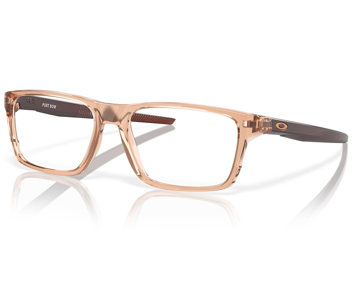 Óculos de Grau Oakley Port Bow Polished Transparent Sepia Coalesce
