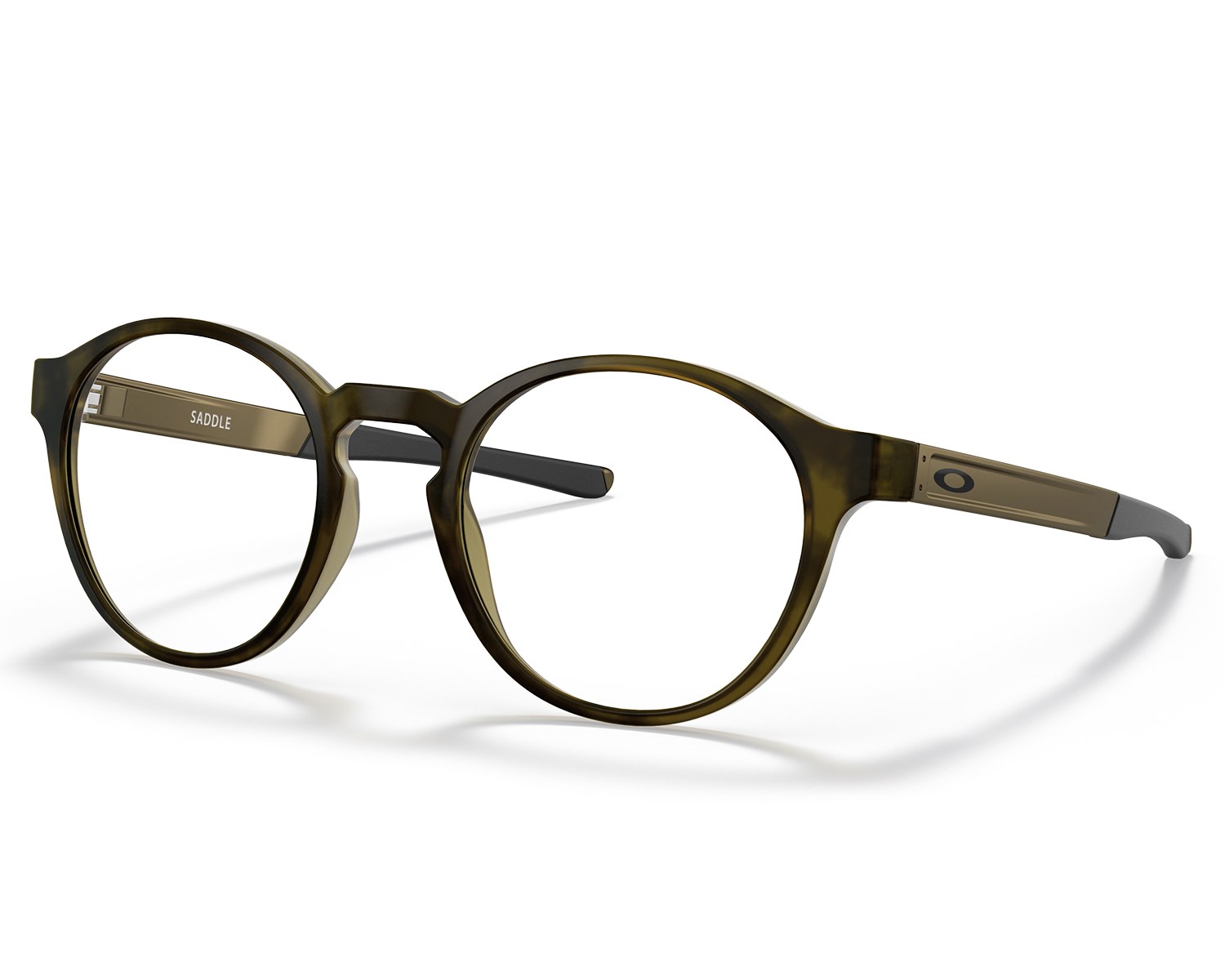 Óculos de Grau Oakley Saddle Titanium Satin Brown Tortoise Officina